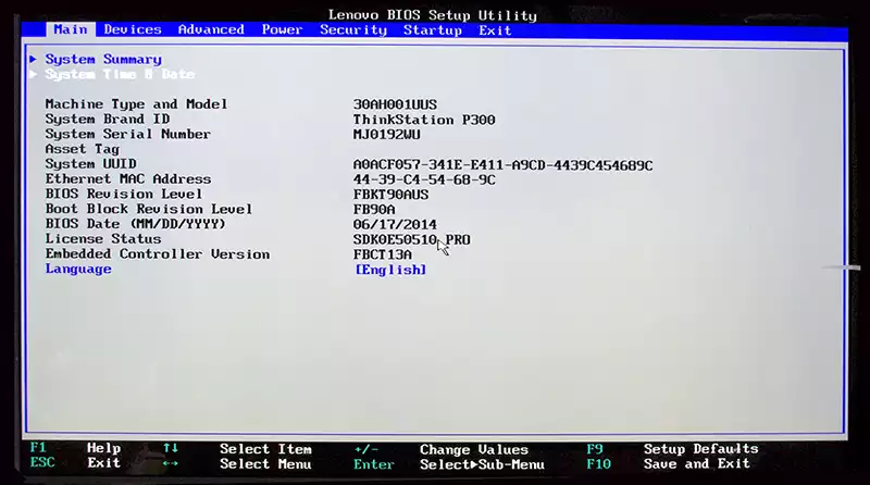 Lenovo motherboard BIOS.