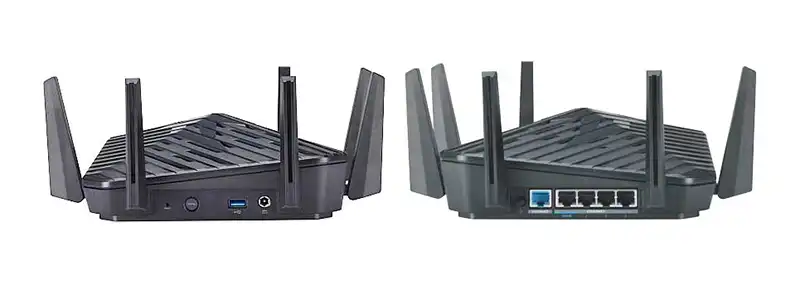 The Acer Predator Connect W6 gaming router ports
